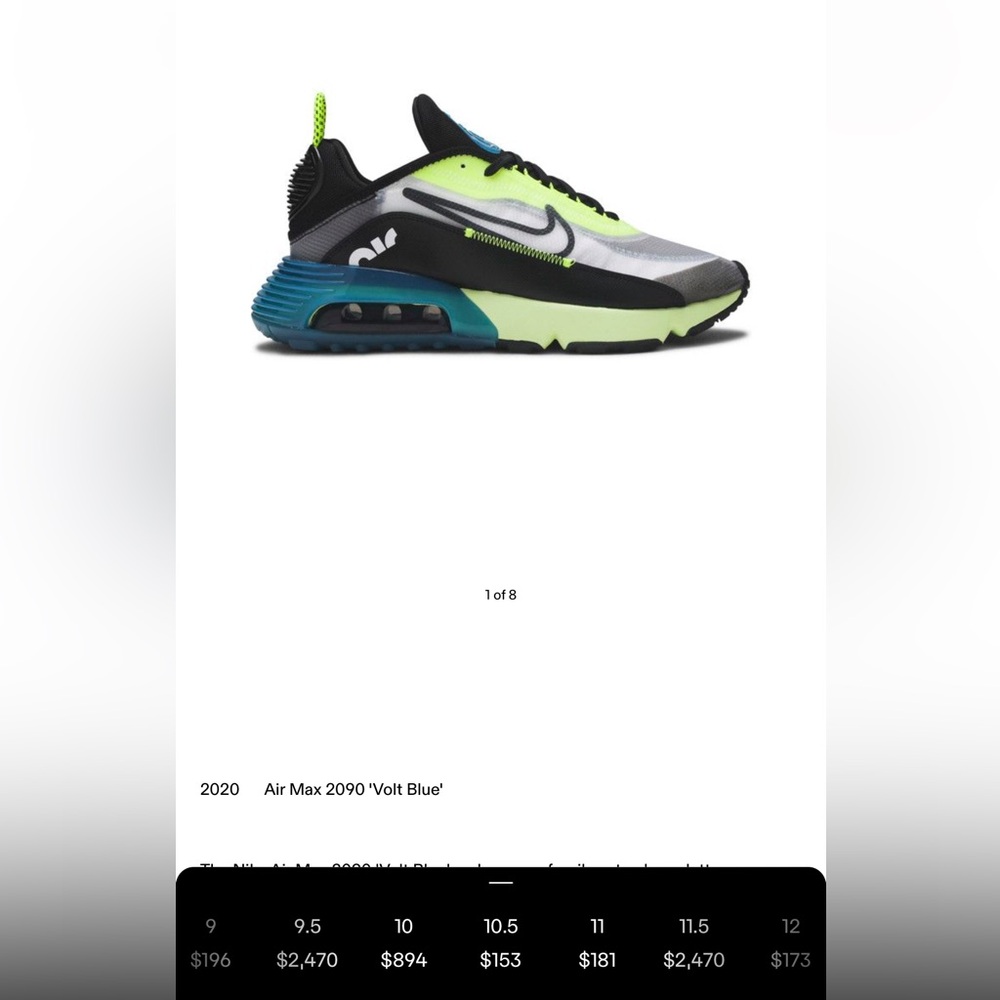 Nike Air Max 2090 Volt Blue